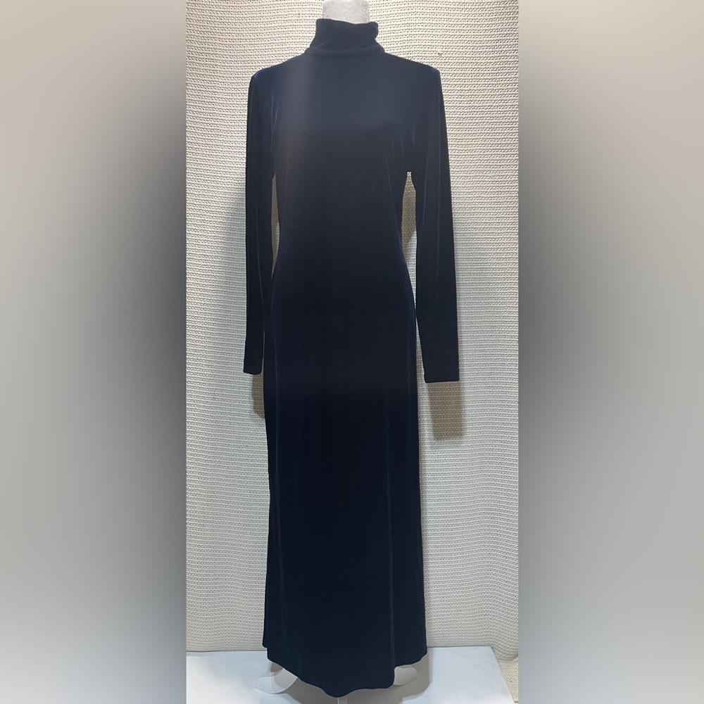 PG Collections Turtleneck Long-sleeve Dress.